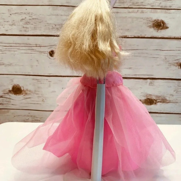 MATTEL BARBIE Doll Pink Jacket Skirt Dress 12" Tall Long Blonde Hair Blue Eyes - Picture 8 of 11